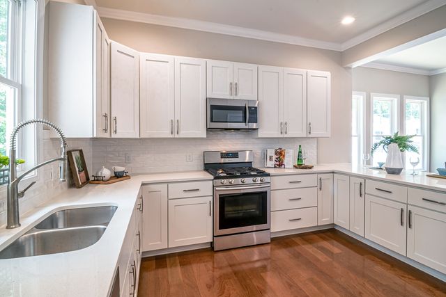 a bright kitchen